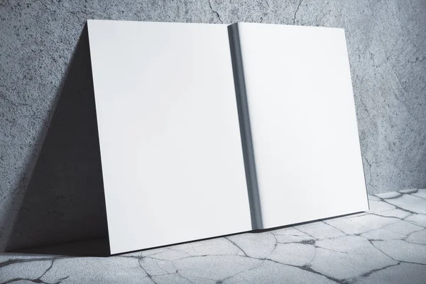 Copertina rigida bianca lato copybook — Foto Stock