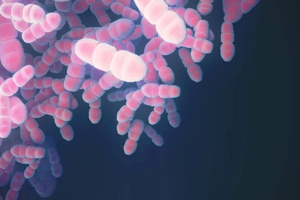 Розовые бактерии — стоковое фото