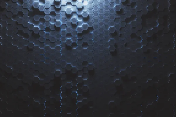 Blue hexagon background — Stock Photo, Image