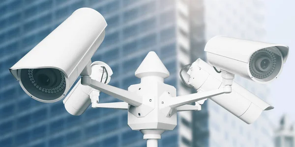 Close up of CCTV camera — Stock Photo, Image