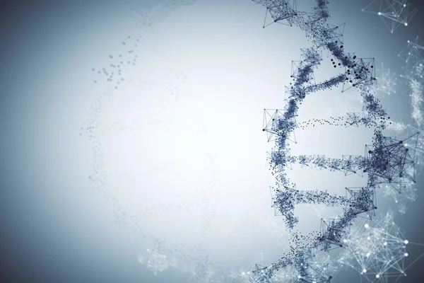 Glowing DNA background — Stock Photo, Image