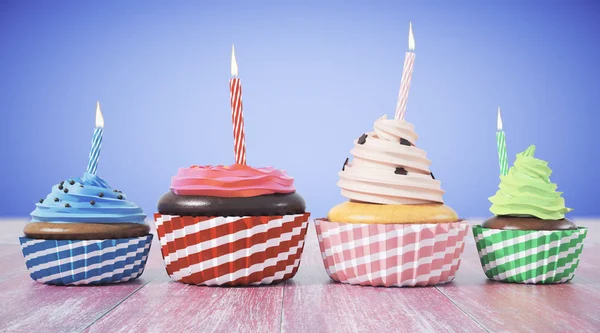 Празднование, день рождения, концепция сладостей — стоковое фото