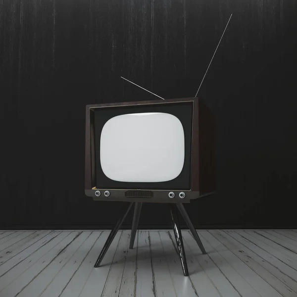 Interior with antique TV — Stock Photo, Image