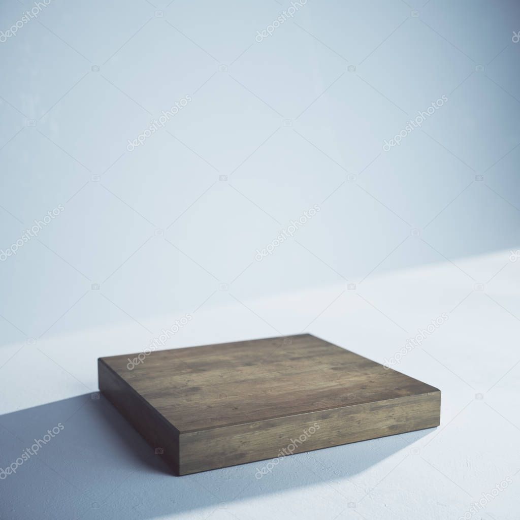 Wooden board, presentation concept 