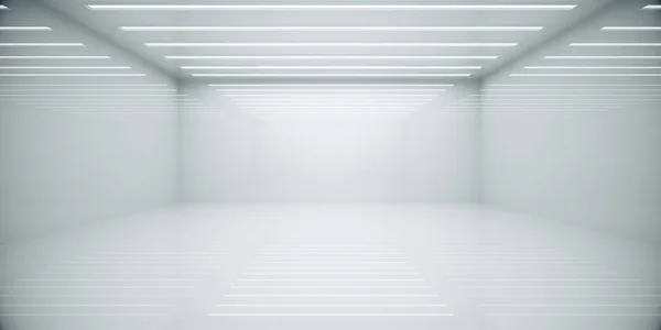 Abstraktní bílá box pokoj — Stock fotografie