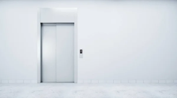 Room with elevator and blank wall — Stock Photo, Image