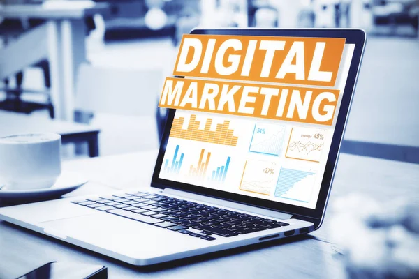 Concepto de marketing digital y comunicación — Foto de Stock