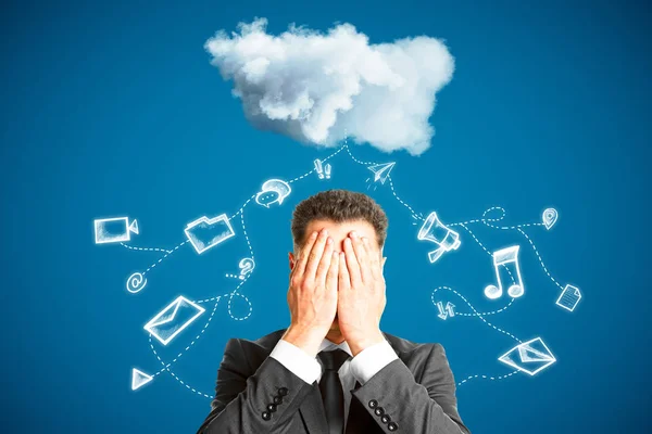 Cloud Computing und Technologiekonzept — Stockfoto