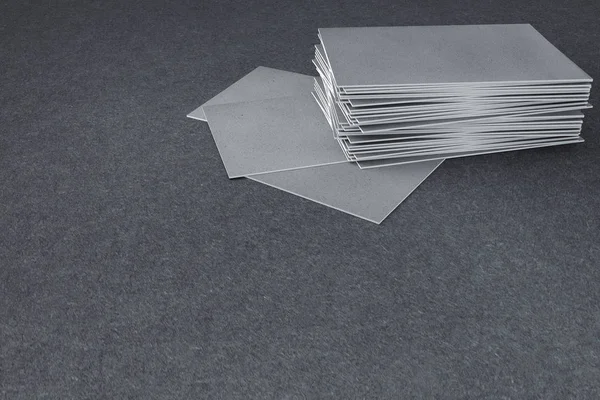 Empty business cards, advertising concept