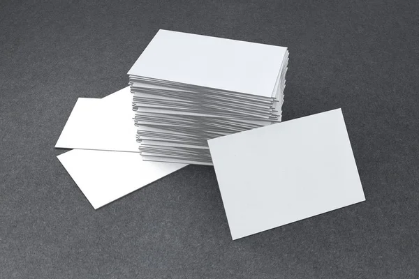 Clean business cards, advertising concept