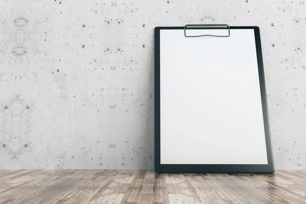 Empty clipboard in room — Stock Photo, Image