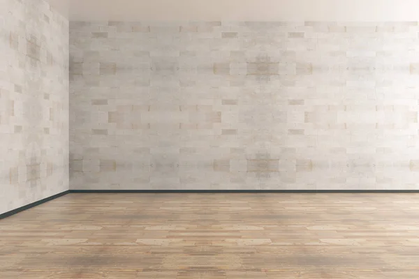 Contemporary interior with empty wall — Stock Photo, Image