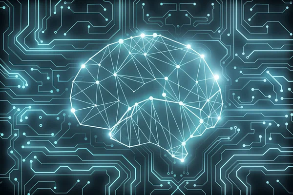 Sztuczna inteligencja i koncepcja — Zdjęcie stockowe