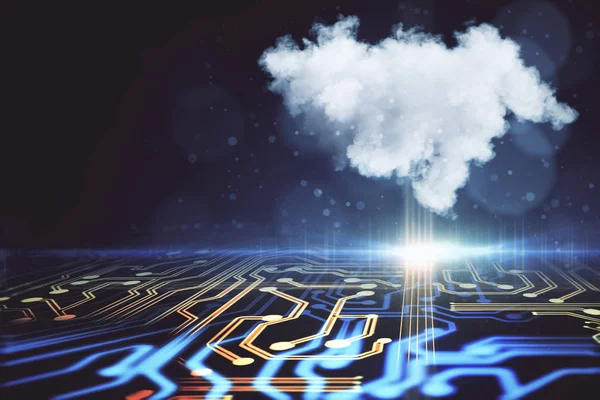 Sfondo cloud computing — Foto Stock