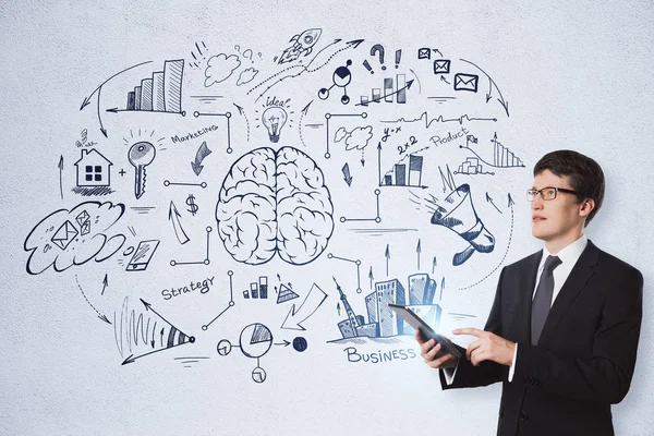 Brainstorming, success and research concept — Stock Photo, Image