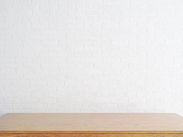 Empty wooden desktop — Stock Photo, Image