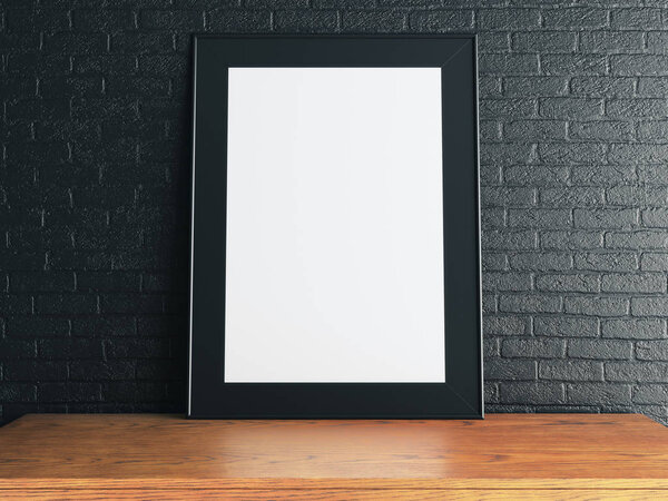 Empty white poster 