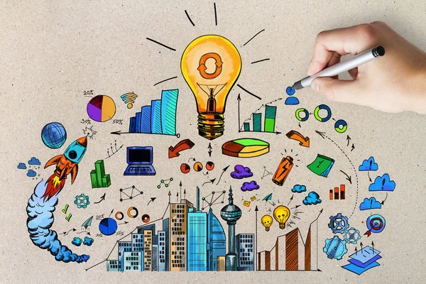 Concepto de idea y solución — Foto de Stock