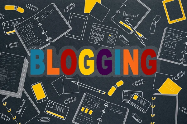 Creatieve blogging schets — Stockfoto