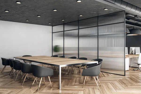 Sitzungssaal aus Holz — Stockfoto