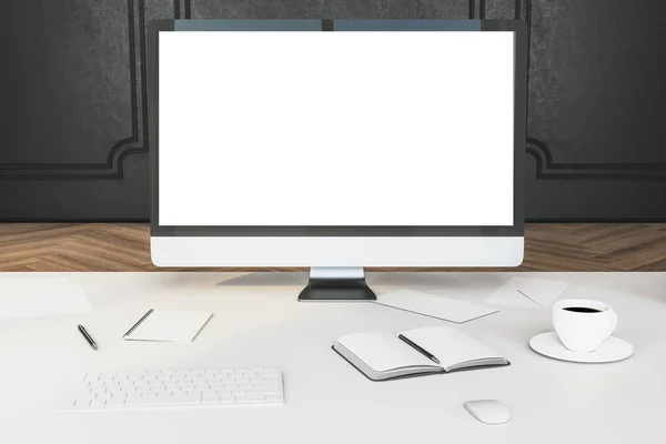 Empty computer screen — Stock Photo, Image