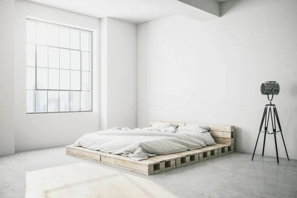 Nowoczesne wnętrze sypialni — Zdjęcie stockowe