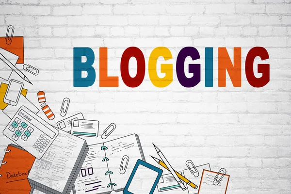 Blogging y concepto web — Foto de Stock