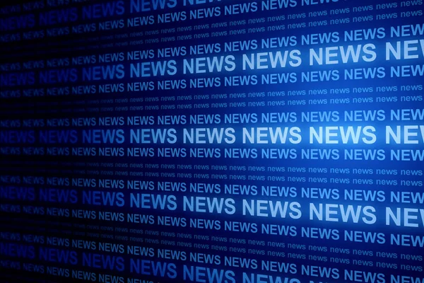 Creative blue news background — Stock Photo, Image