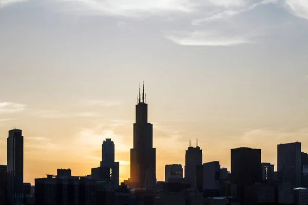 Fondo de pantalla retroiluminado Chicago —  Fotos de Stock