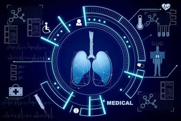 Lungs and science concept