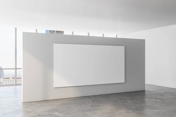 현수막 이 있는 현대 미술관 — 스톡 사진