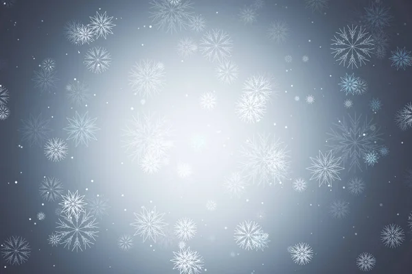 Falling blurry snowflake — Stock Photo, Image