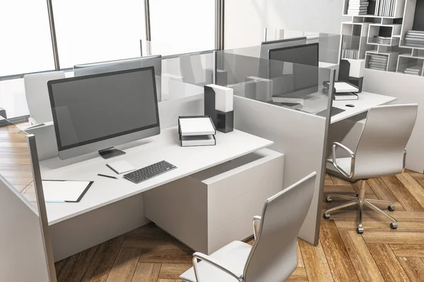 Moderna coworking office inredning — Stockfoto