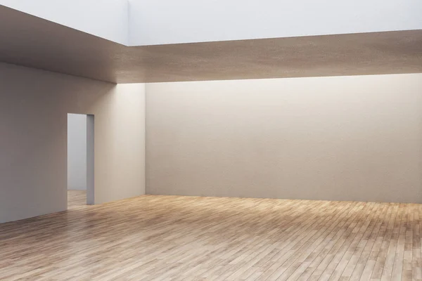 Galería minimalista interior con pared vacía —  Fotos de Stock