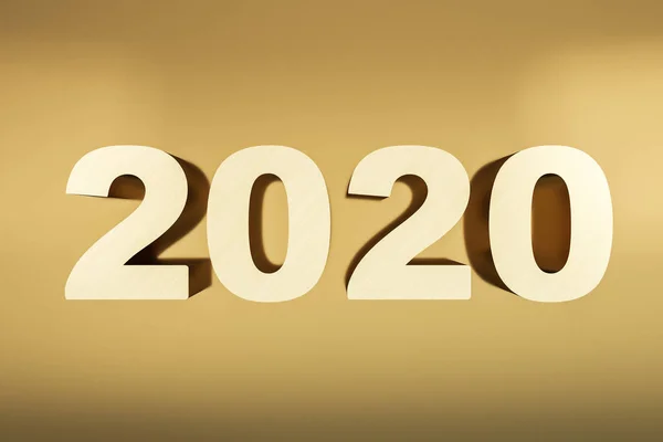 3D číslo nový rok 2020 — Stock fotografie