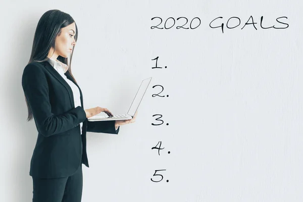 2020 goals list — Stock Photo, Image