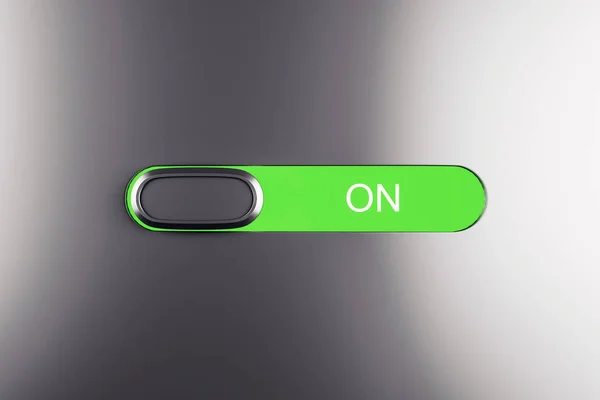 緑のプッシュボタン — ストック写真