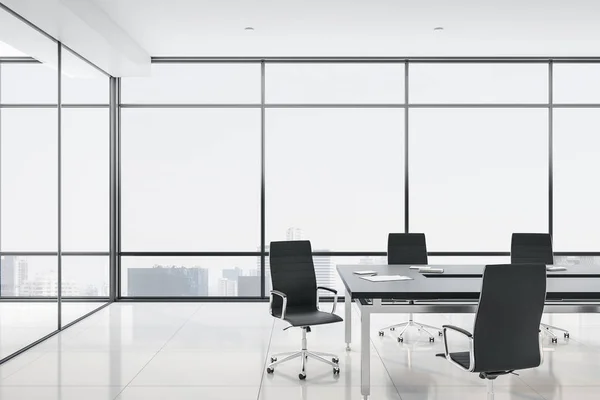 Sala de reuniões interior com mobiliário — Fotografia de Stock