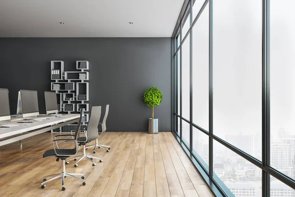 Modern ofis iç mobilya ile — Stok fotoğraf