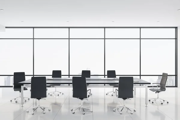Moderna sala de reuniões interior com mobiliário , — Fotografia de Stock