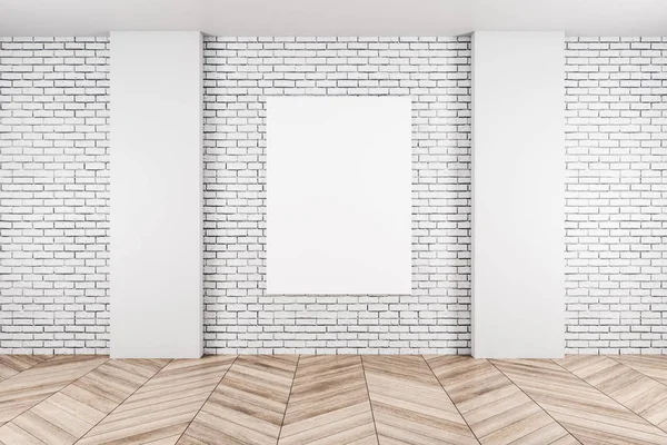Modern interior hall with empty poster — Stock Photo, Image