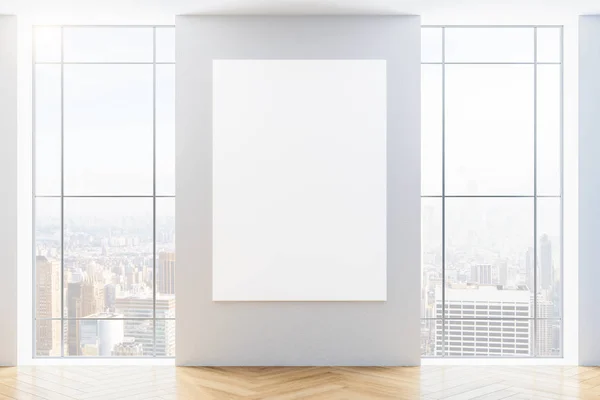 Modern szoba belső üres poszterrel — Stock Fotó
