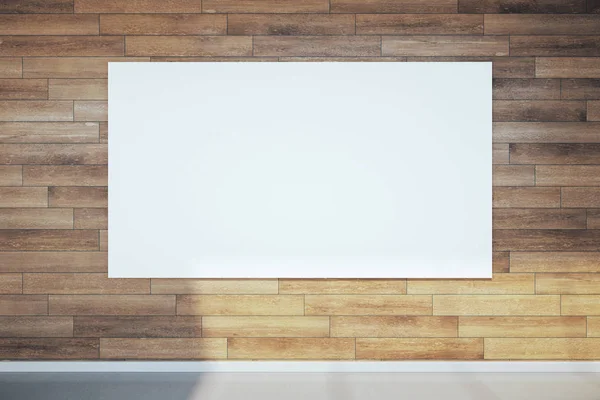 Sala interna con poster in bianco — Foto Stock