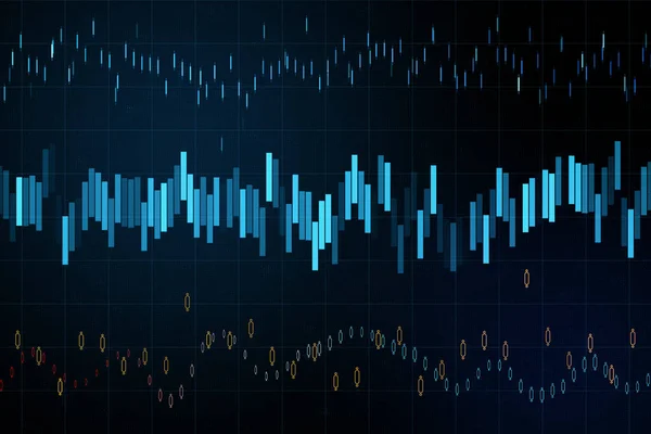 Screen with business charts and stock data. — 스톡 사진