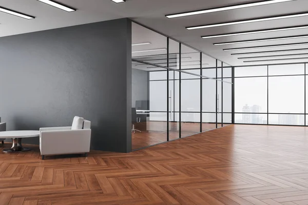 Modern waiting room interior with two chairs — Stock Photo, Image