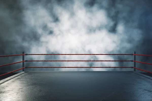 Profesjonalny pierścień bokserski — Zdjęcie stockowe