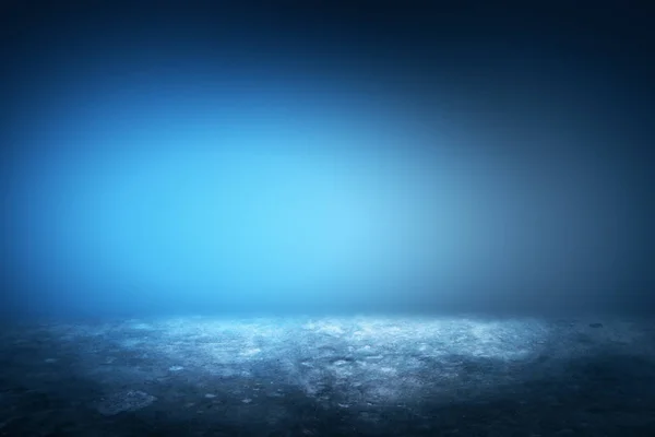 Empty Illuminated Blue Background Presentation Spotlight Concept Mock Rendering — Stock Photo, Image
