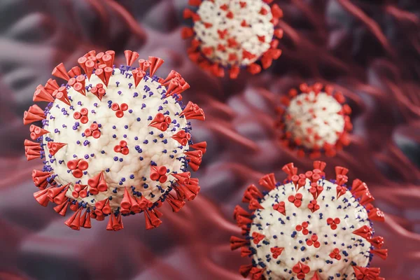 Вірусні Бактерії Джермана Коронавірус 2019 Ncov Концепція Кризи Коронавірусної Хвороби — стокове фото