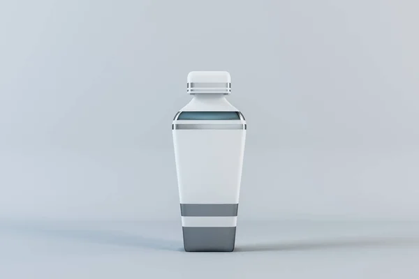 Flacon Verre Parfumerie Sur Fond Blanc Concept Cosmétologie Hygiène Maquette — Photo