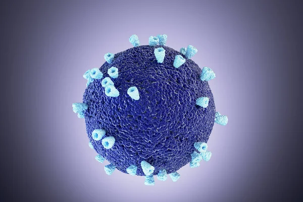 Blue Germ Virus Bacteria Coronavirus 2019 Ncov Coronavirus Helath Crisis — Stock Photo, Image